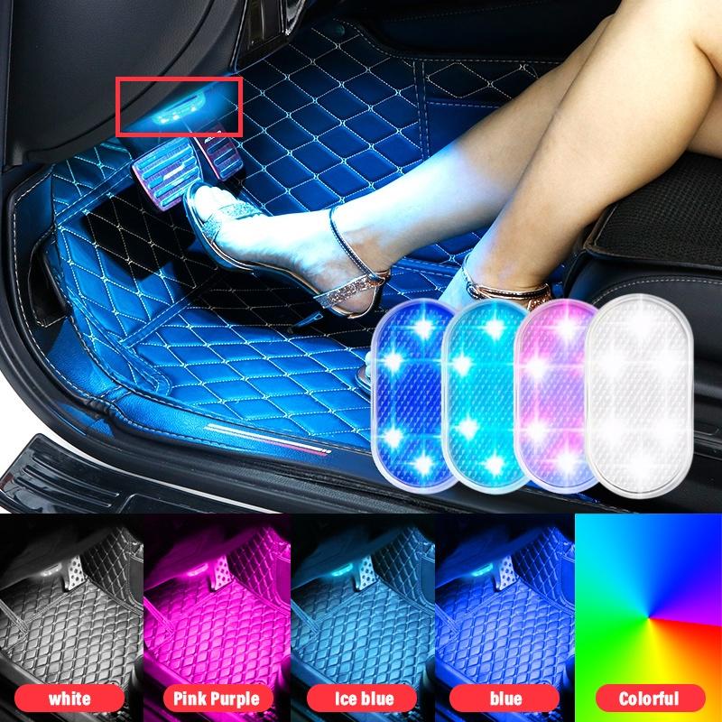 Đèn LED Cảm Ứng Không Dây Gắn Trần Xe Hơi Sạc USB Tiện Dụng