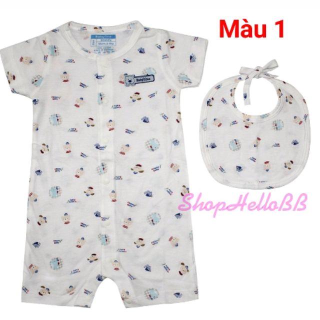 NHIỀU MÀU- Size 3-12tháng Bé 4-11kg SET BODY LIỀN QUẦN ĐÙI KÈM YẾM BabyOne