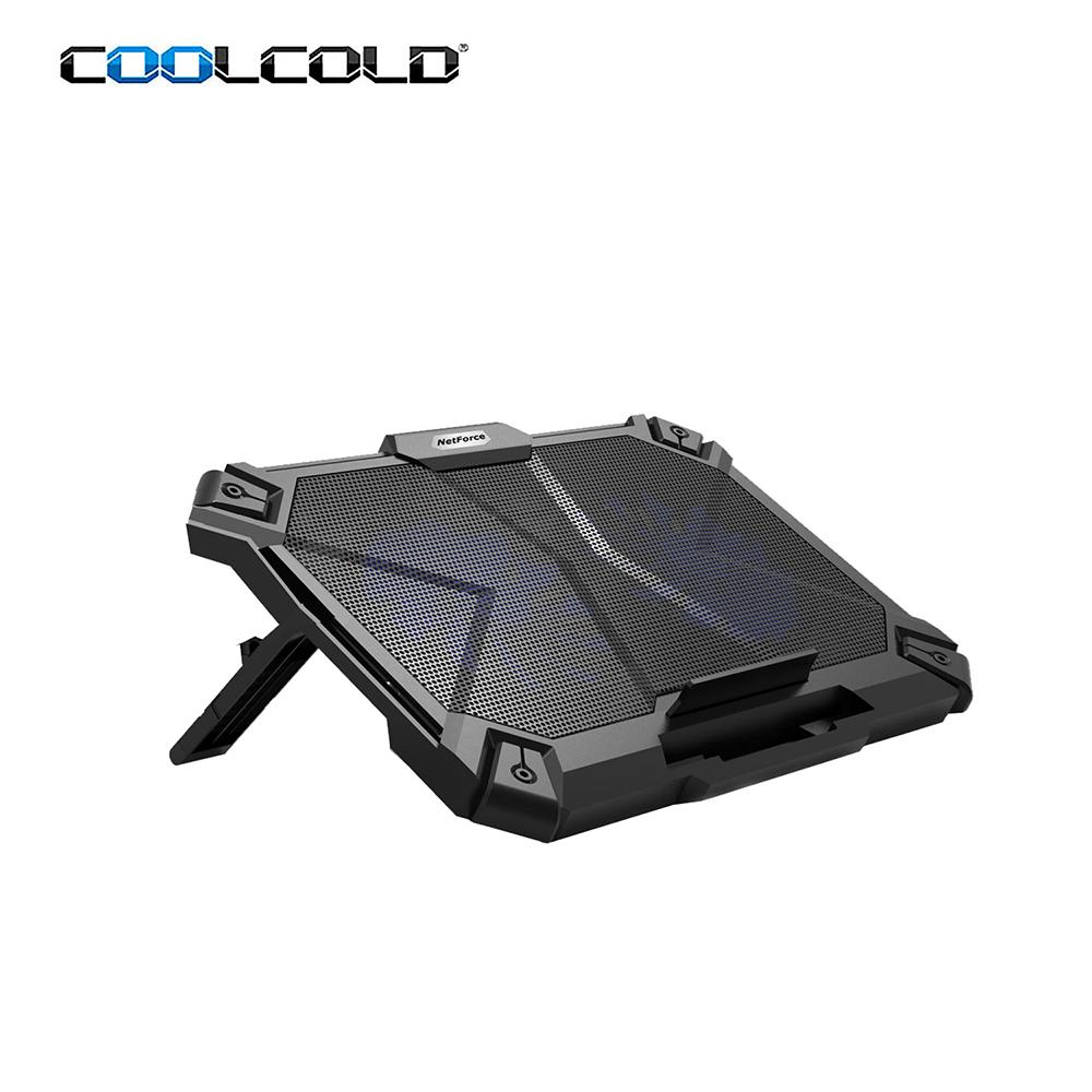 Máy làm mát máy tính xách tay COOLCOLD K24 siêu mỏng có thể điều chỉnh gấp lại thông gió USB