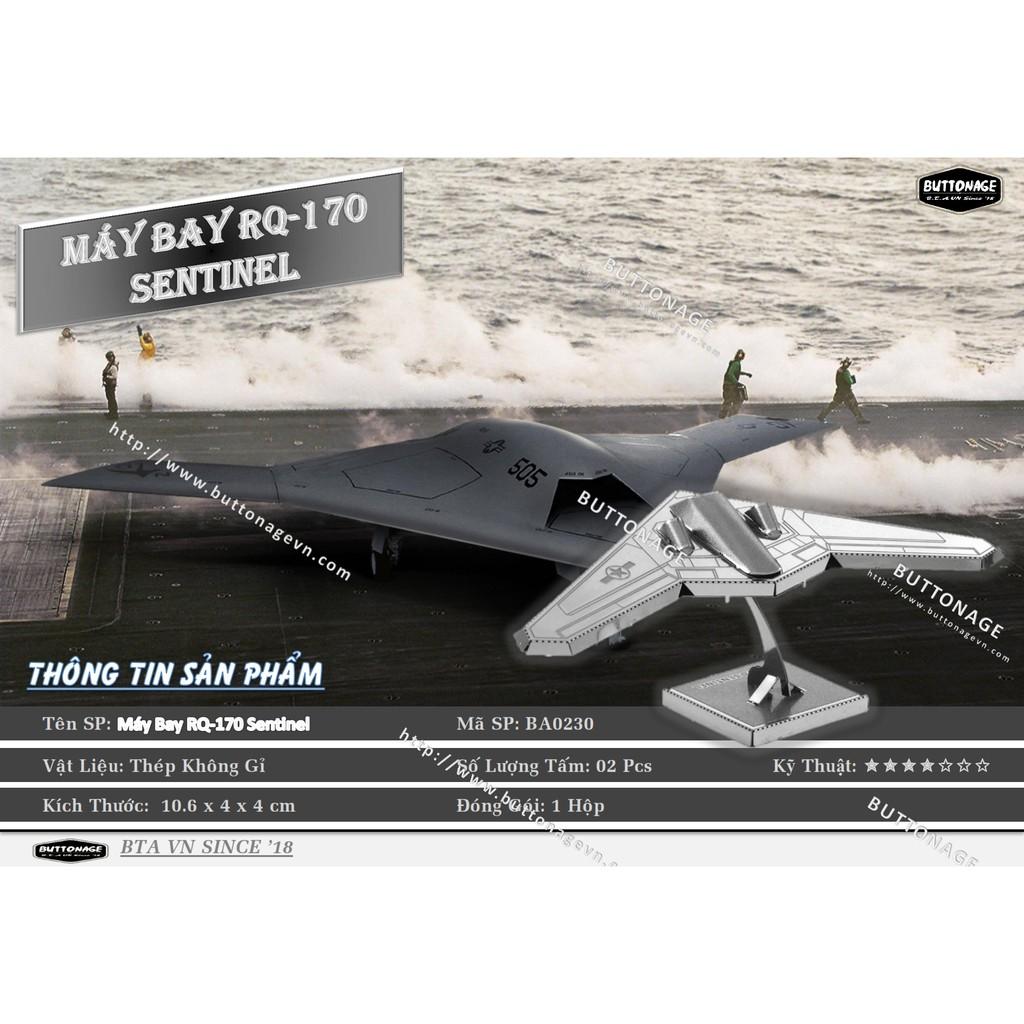 Mô Hình Lắp Ráp 3d Máy Bay RQ-170 Sentinel