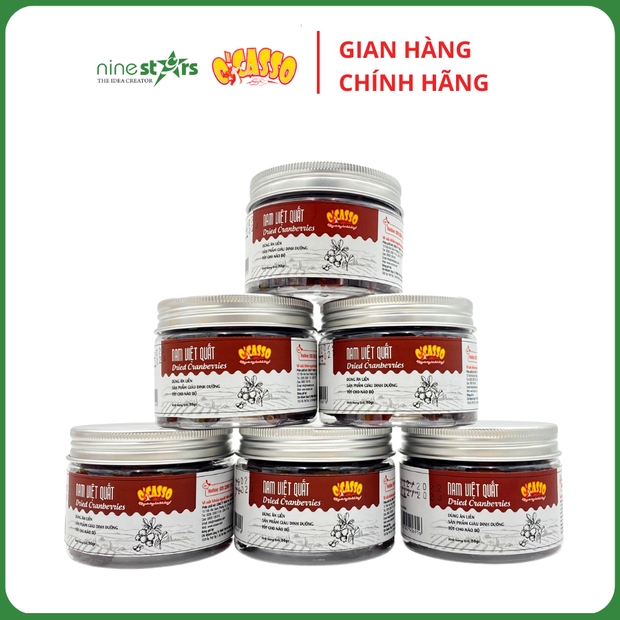 (Canberries) Nam Việt Quất sấy dẻo 100% nhập khẩu Canada _ thương hiệu O'Casso_có nhiều vitamin và các khoáng chất thiết yếu.  Hộp 80g