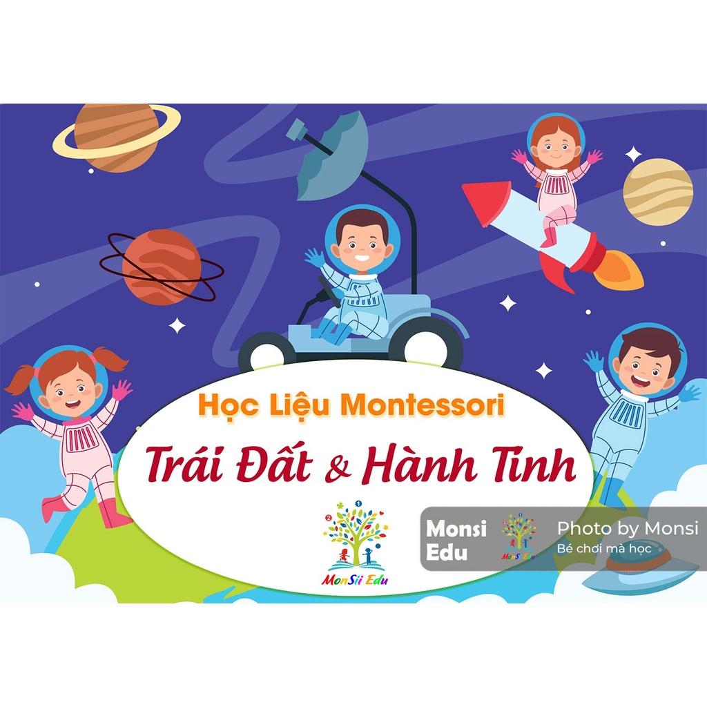 Monsi Edu Học liệu dính dán Trái Đất &amp; Hành Tinh 13 chủ đề F13MM