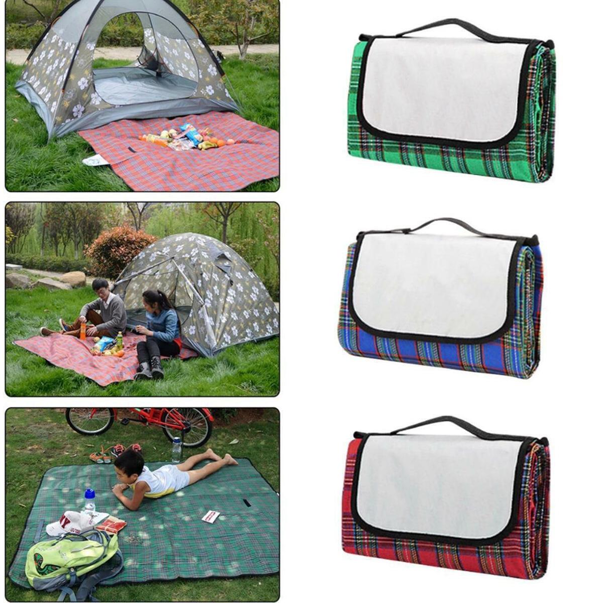 Gấp Gọn Thảm Picnic Ngoài Trời Họ Trẻ Em Cắm Trại Chống Nước Nhiều Người Chơi Đi Biển Chống Ẩm Di Động Đi Bộ Đường Dài Đi Biển BBQ Miếng Lót Chăn