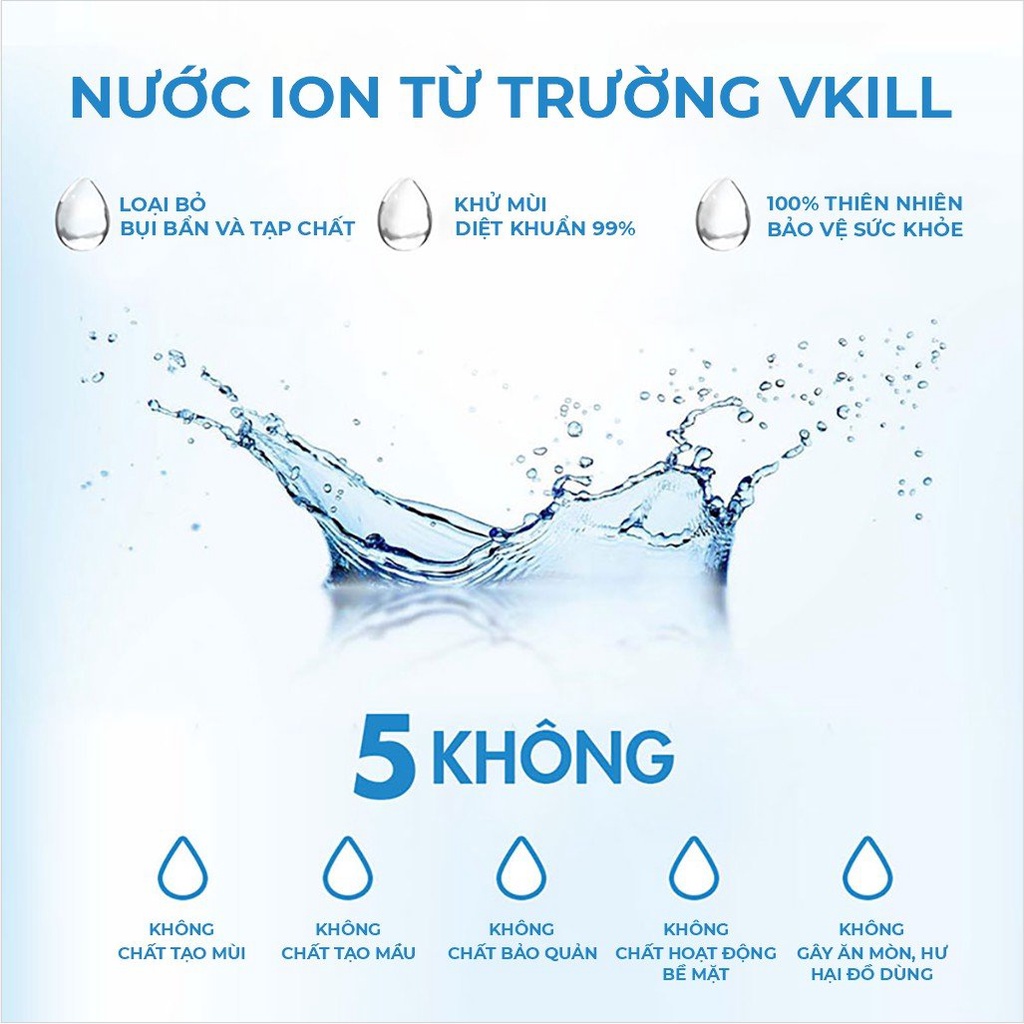 Nước khử mùi chó mèo vật nuôi thú cưng Vkill 500ml diệt khuẩn lên đến 99,99% cực an toàn tao không gian sạch sẽ