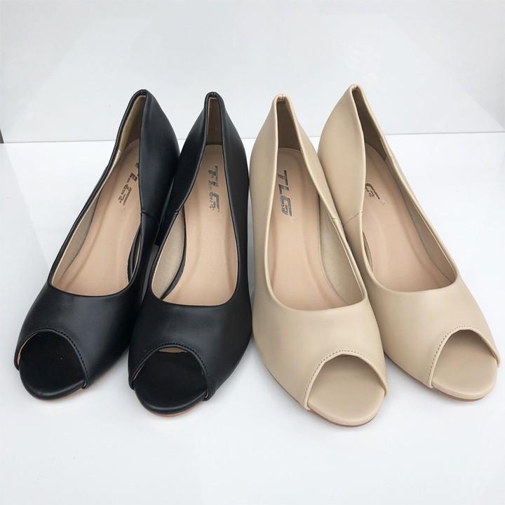 Giày da cao gót nữ 21298 hot trend