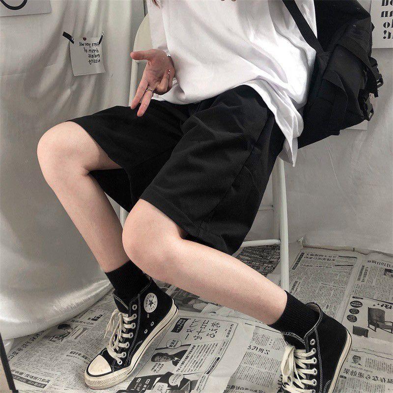 Có Bigsize - Quần short unisex vải dù lụa dãn lên form cực đẹp cực mát túi khóa kéo tiện dụng