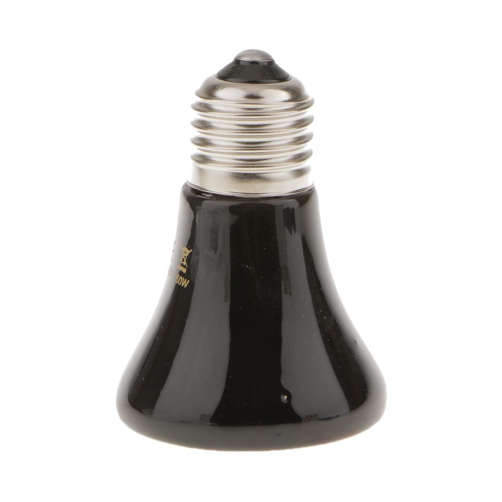 2xInfrared Ceramic Emitter Heat Light Bulb Lamp for Reptile Pet Brooder 50W