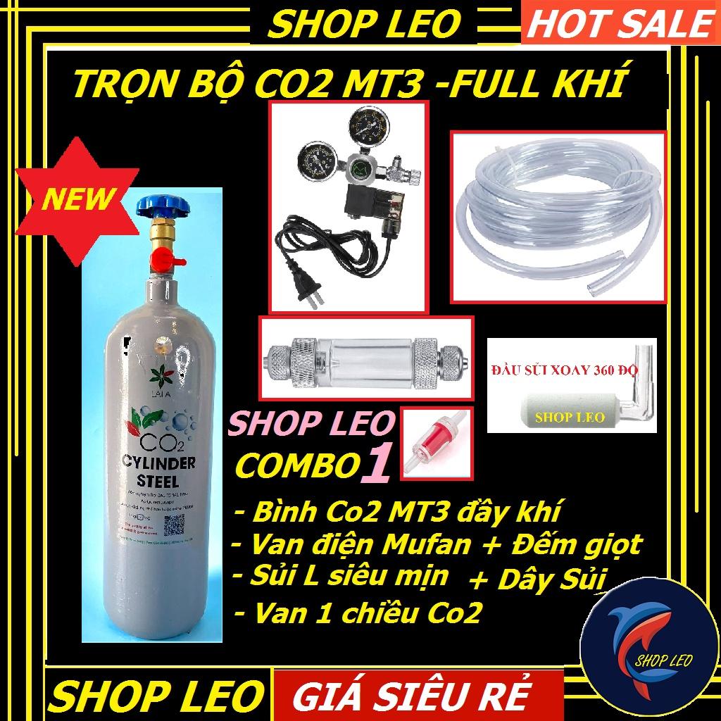 Bình Co2 Full Bộ Van Điện, Van cơ- Trọn bộ bình CO2 MT3 - phụ kiện thủy sinh - shopleo