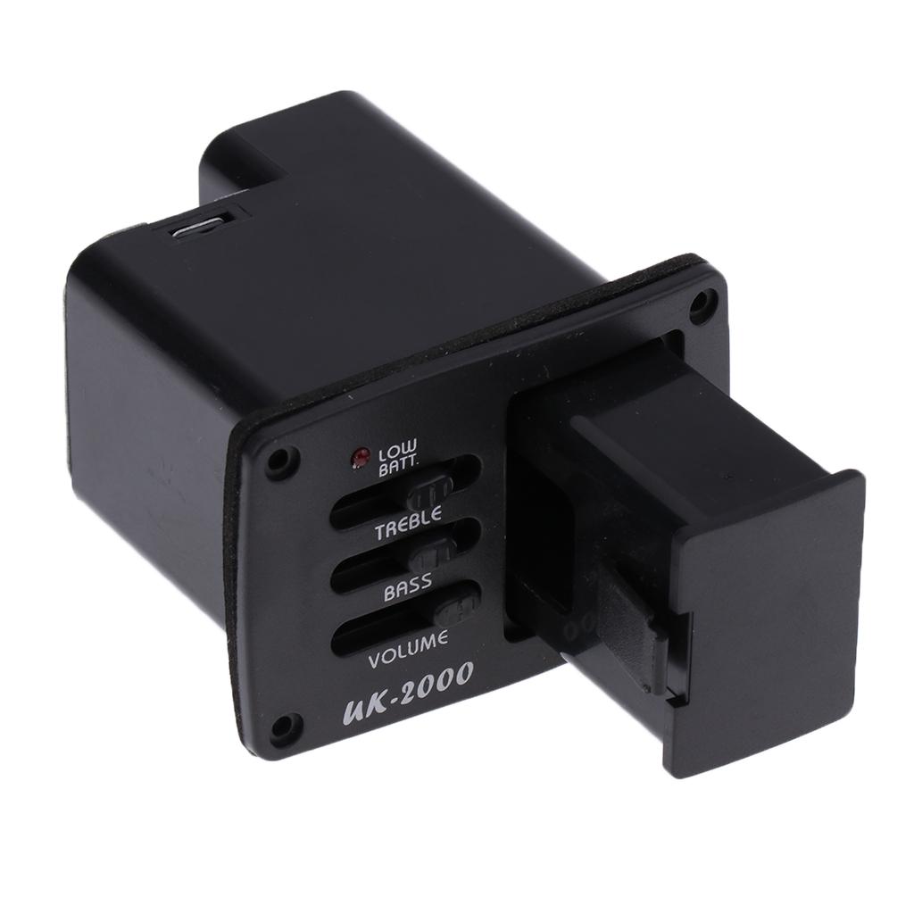 Sunnimix Đàn Ukulele Bán Tải 2 Ban Nhạc Gỗ Guitar EQ Preamp Khuếch Đại