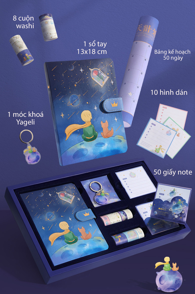 Hộp quà tặng dễ thương phong cách Hoàng Tử Bé - Le Petit Prince