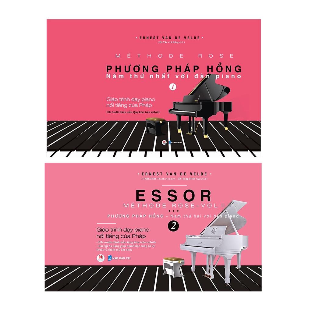 Sách - Combo Phương pháp hồng năm thứ nhất và năm thư 2 với đàn Piano