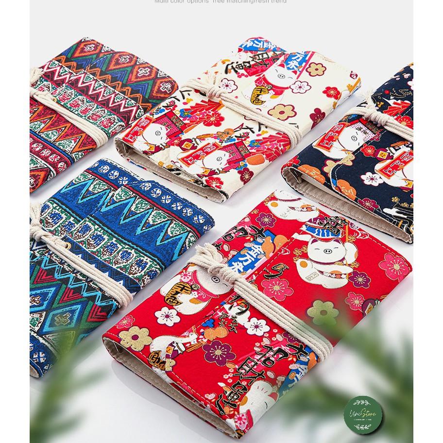 Sổ Còng bìa vải canvas - Sổ tay mèo đáng yêu