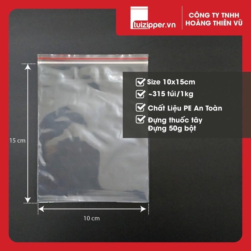 0,5 Kg TÚI ZIP CHỈ ĐỎ 6,5 Dzem