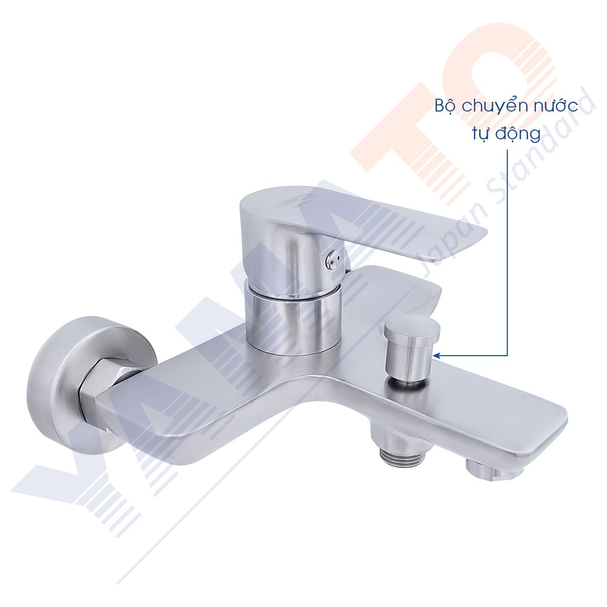 Bộ vòi sen nóng lạnh chuẩn Inox 304 Yamato cao cấp YCSNI0202 | chuyển nước tự động | tặng 01 cuộn băng tan