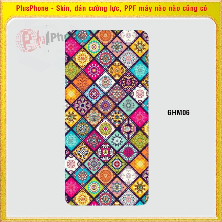 Dán Skin mặt sau cho iPhone 4, 4s, 5, 5c, 5s, 5 SE, 6, 6s, 6 Plus, 7, 7 Plus, 8, 8 Plus in phối màu