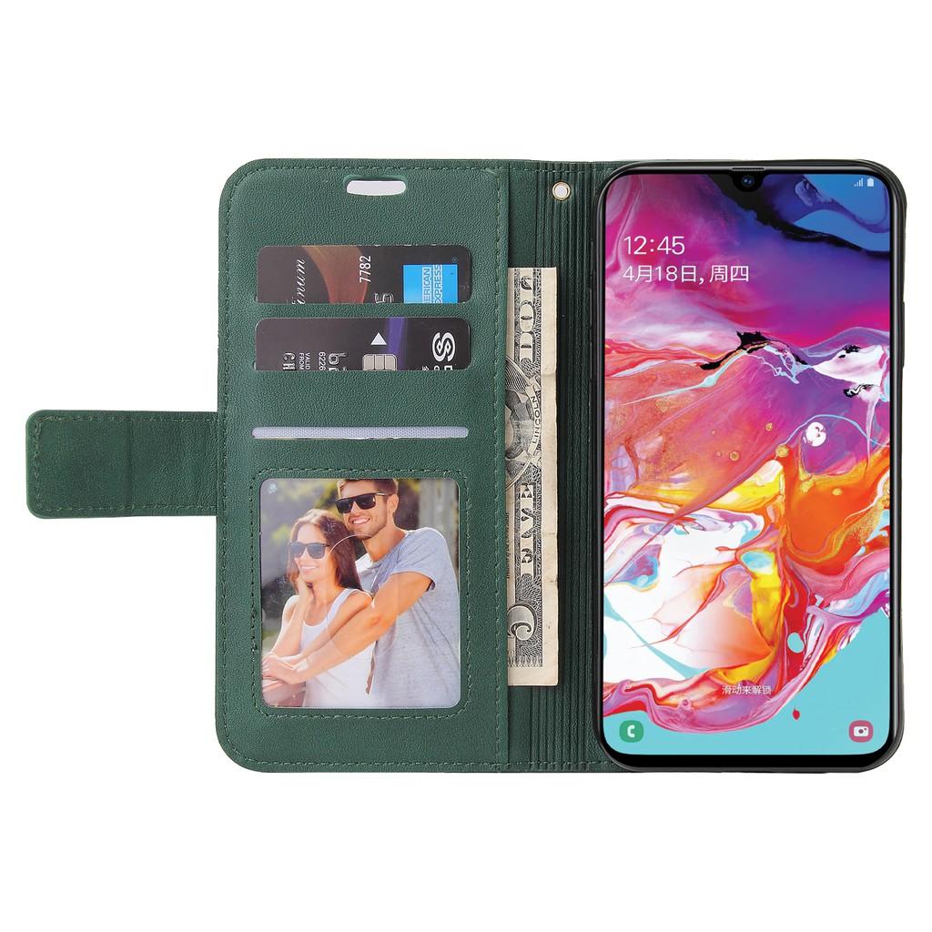 Ốp điện thoại da PC PU cứng dạng ví nắp lật cho Samsung Galaxy A70S A50S A30S A20S A10S A70 A50 A40 A30 A20 A10