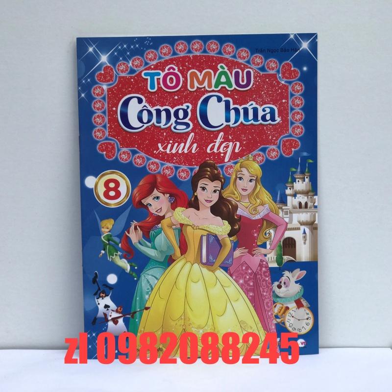 tập tô màu cong chúa xinh đẹp