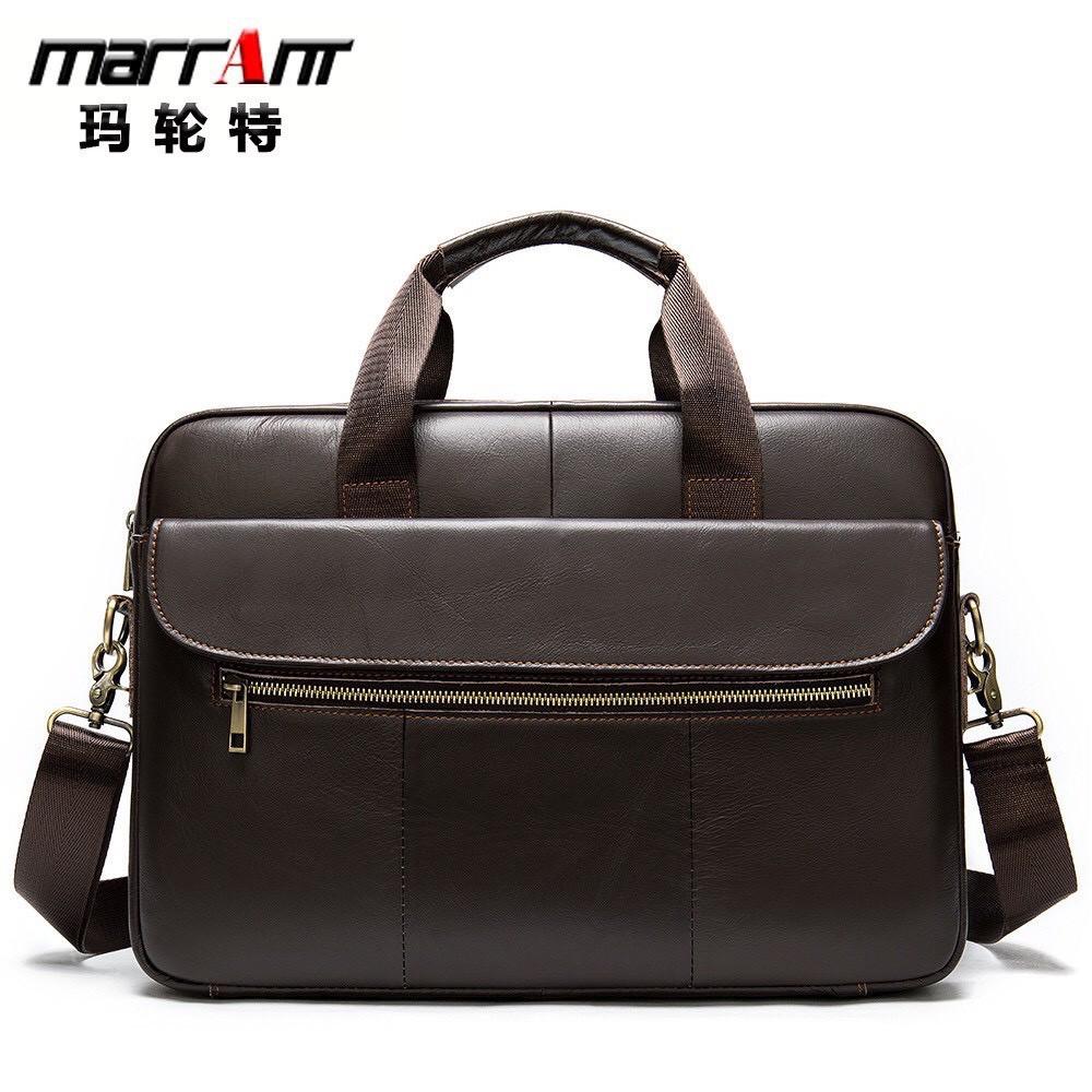 Túi xách cặp da đựng laptop da bò cao cấp T35 38.5x26x7cm D.HSTORE