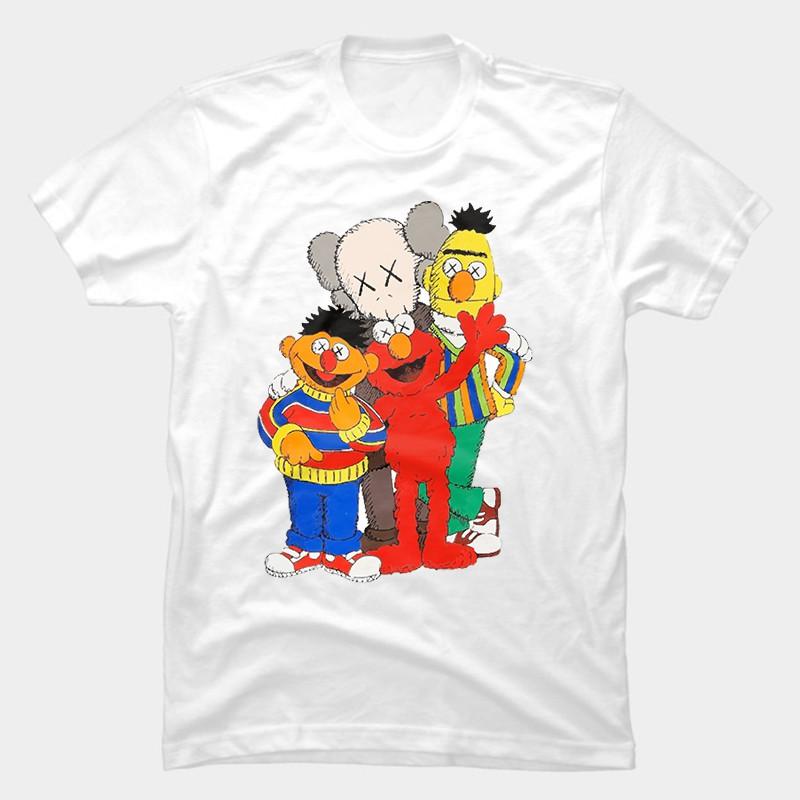 Áo Phông Nam Nữ Tay Ngắn Kaws Hoạt Hình - Mã AT034