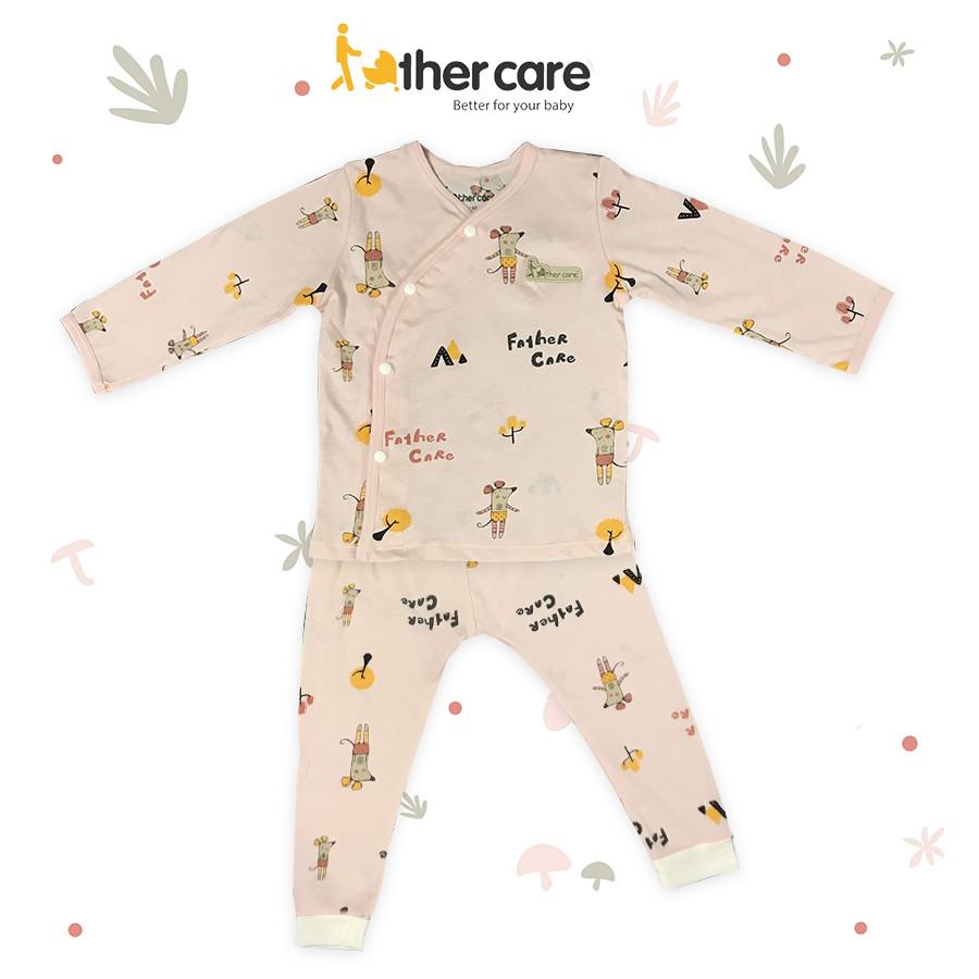 Bộ Quần áo FatherCare Cài lệch bo Dài - Chuột Ballet FC814