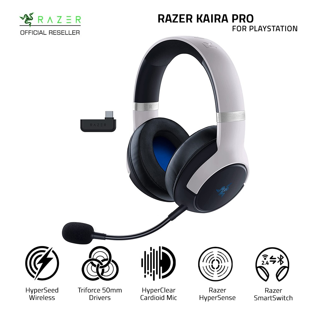 Tai nghe chơi Game Razer Kaira Pro for PlayStation - Hàng chính hãng