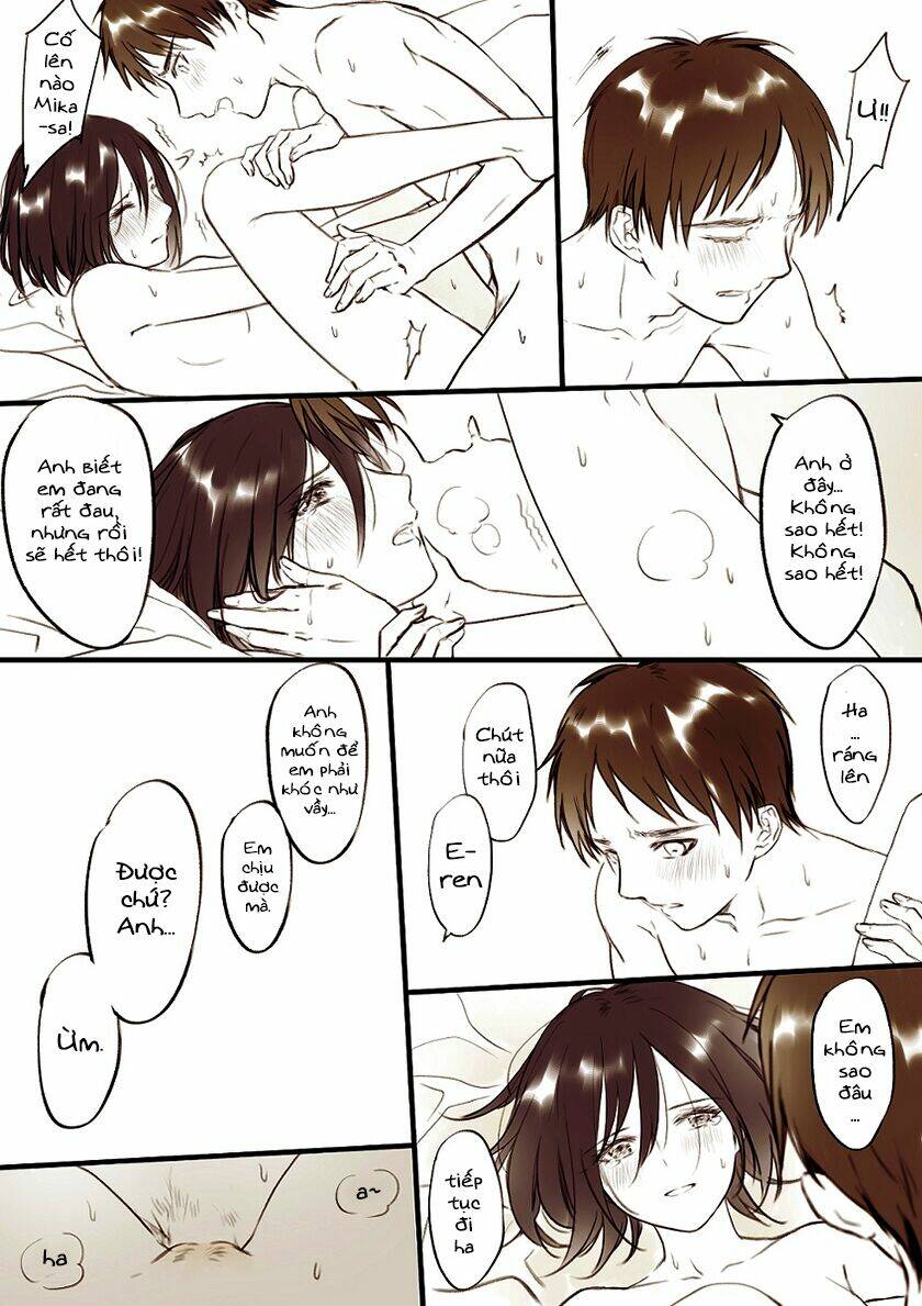 tấn công người khổng lồ - doujinshi our night chapter 3 14