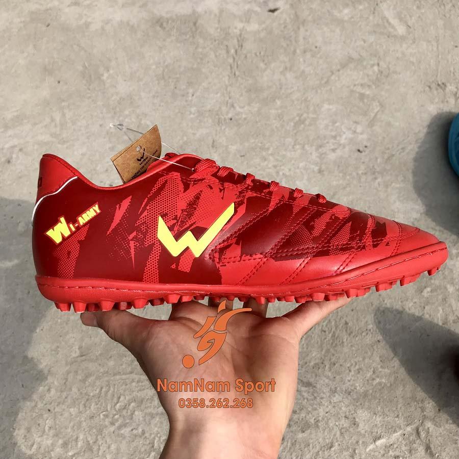 Đôi giày đá banh cao cấp Wika Army Đỏ
