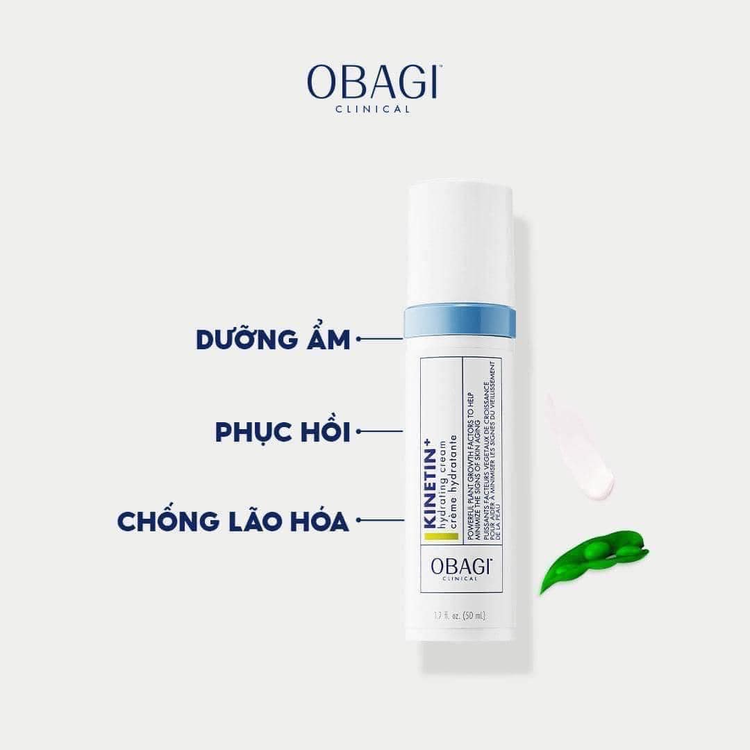 Kem dưỡng phục hồi làm dịu da OBAGI CLINICAL Kinetin+ Hydrating Cream 50ml
