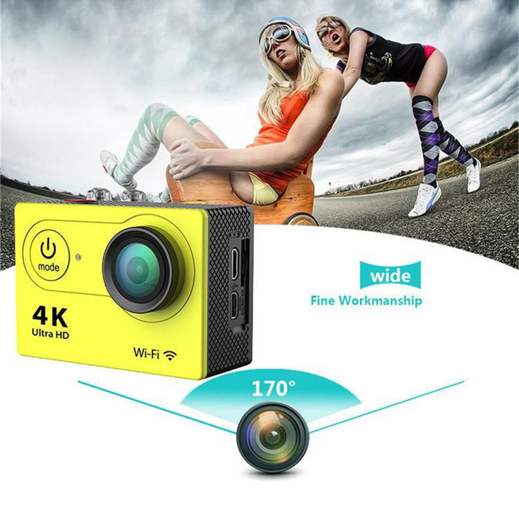 Camera hành trình sports Eken HR9 Ultra HD Wifi quay video 4K tặng đầy đủ bộ phụ kiện lắp đặt trên cả ô tô xe máy - Hàng nhập khẩu nguyên bộ