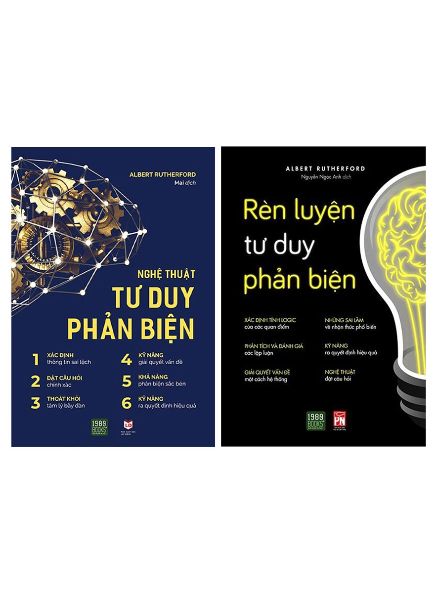 Combo Nghệ Thuật Tư Duy Phản Biện + Rèn Luyện Tư Duy Phản Biện  _1980