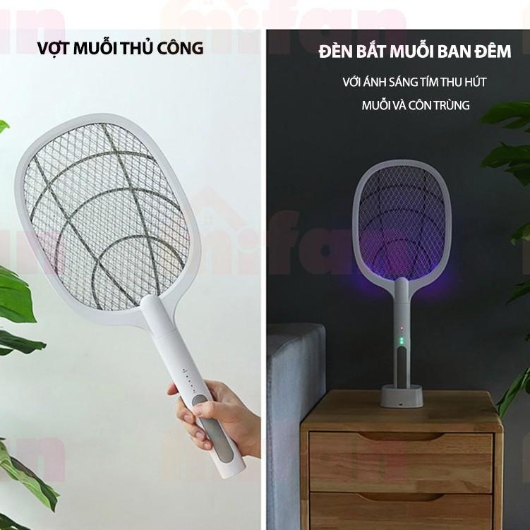 Vợt muỗi thông minh Vợt muỗi thông minh tự động bắt muỗi 3 in 1 kiêm đèn bắt muỗi và đèn ngủ cao cấp