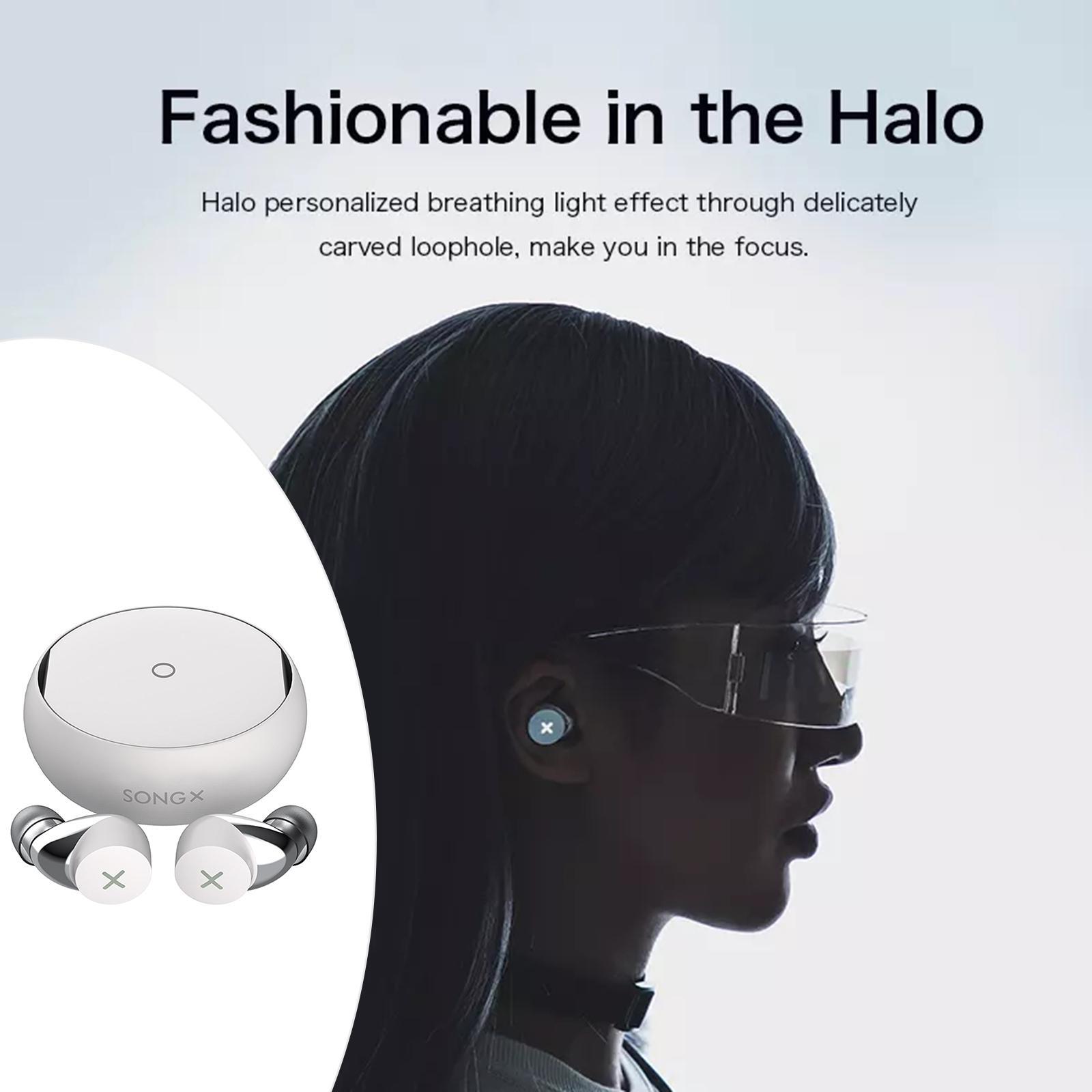 True Earbuds Headphones with Charging Case Waterproof  Stereo Earphones Built-in Mic Headset