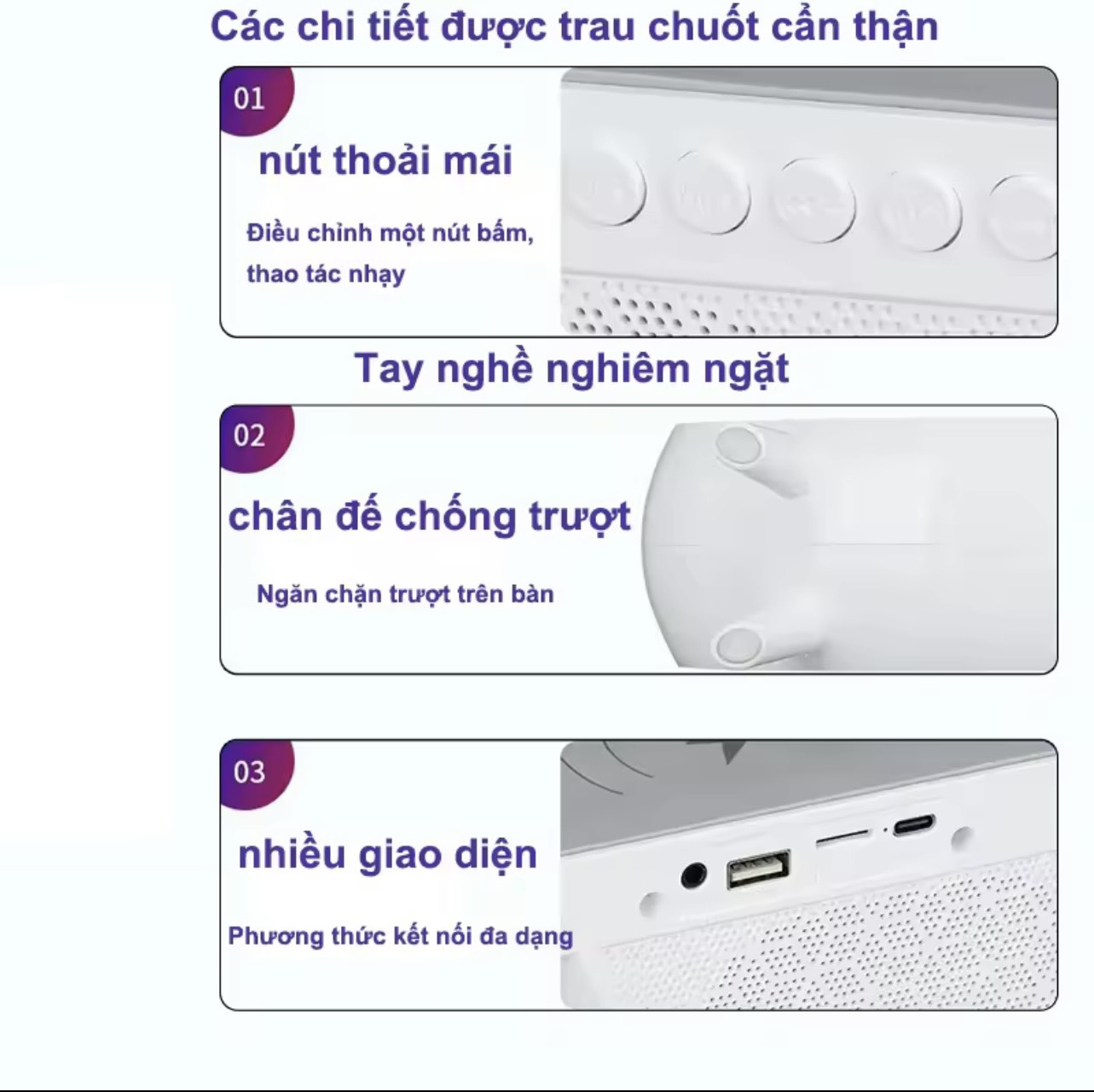 Loa Bluetooth Thông Minh Không Dây Đa Năng, Đa Chế Độ Ánh Sáng, Tích Hợp 4 Chức Năng Sạc Tích Điện Không Dây