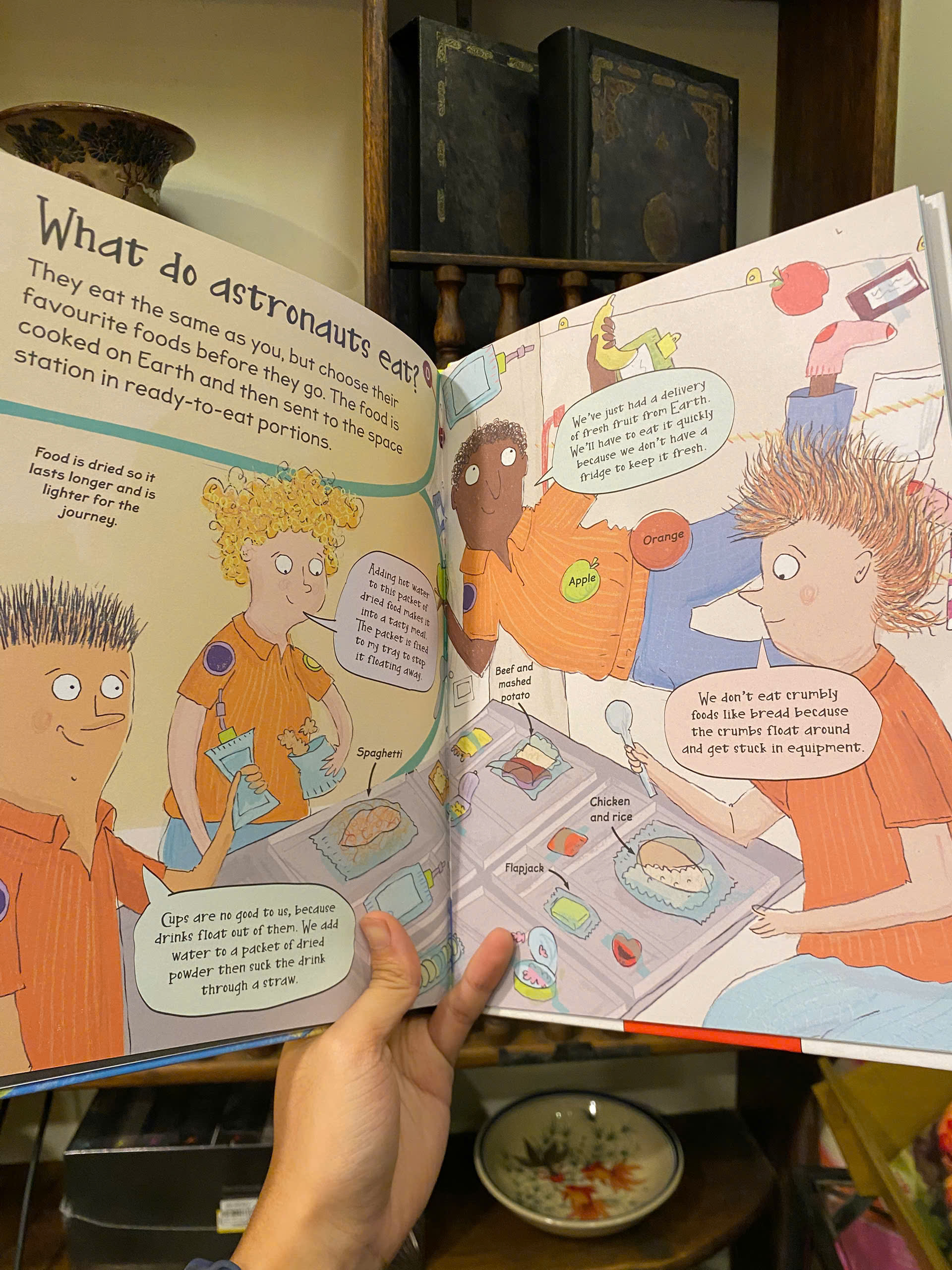 Sách - Curious Questions &amp; Answers about Astronauts by Sue Becklake - Children's book - Bìa Cứng