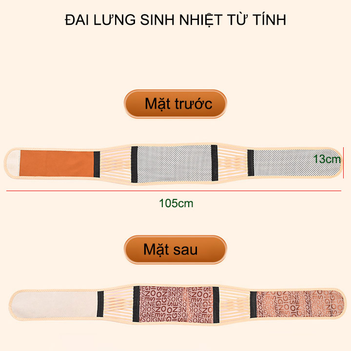 Đai lưng tự sinh nhiệt, thoáng khí thế hệ mới hỗ trợ đau cột sống và mỏi cơ thắt lưng YX007