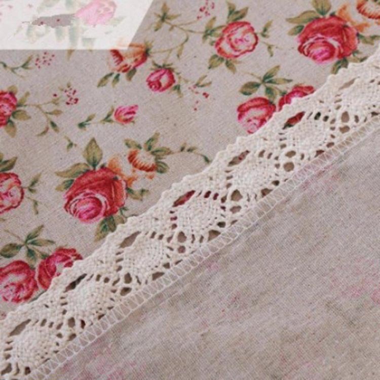 Khăn trải bàn vải bố - Họa tiết Hoa hồng nhí - mẫu G04