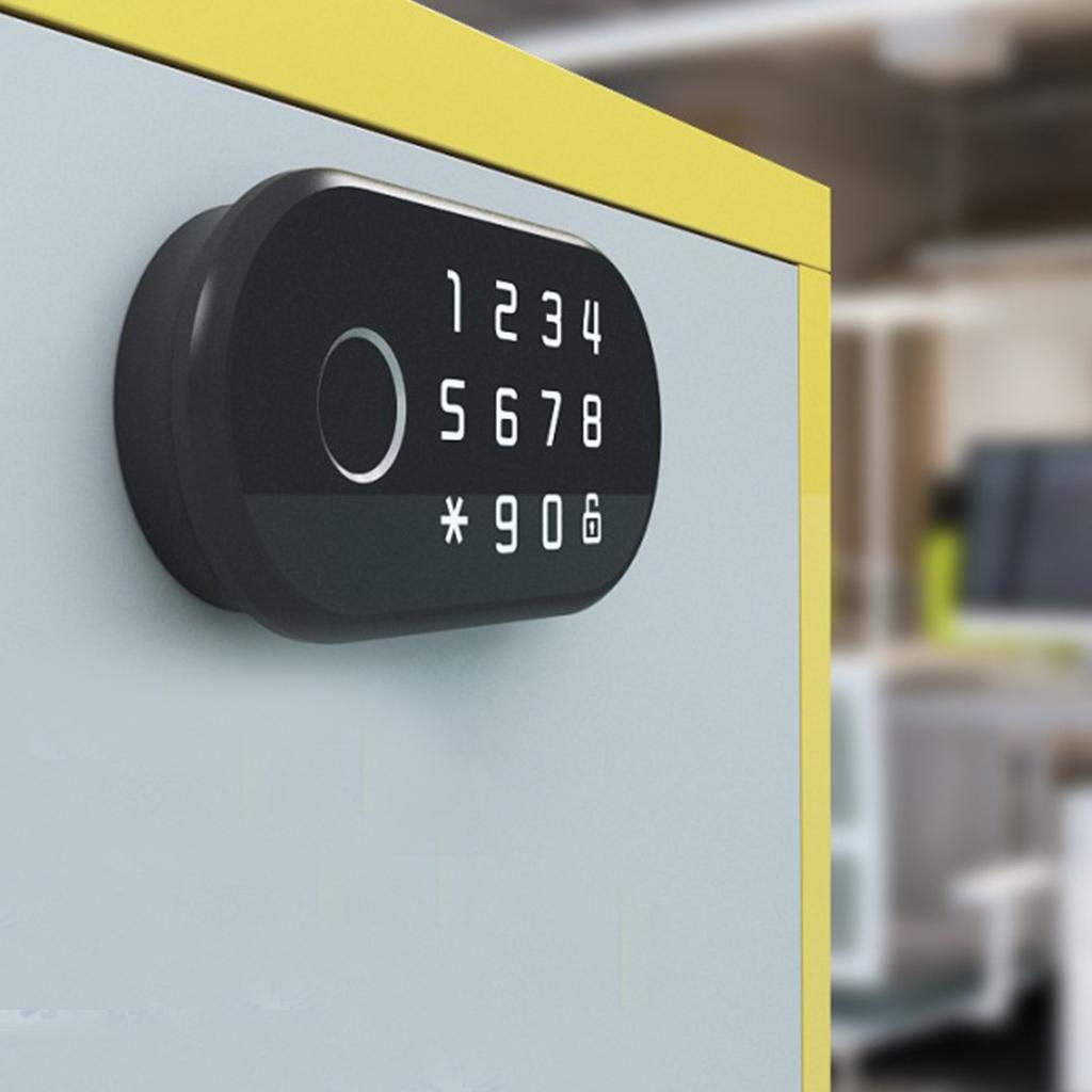 Fingerprint Password Lock Cabinet Locks Biometric Keyless Wooden Box Furniture Drawer Fingerprint Locks Safety, Suitable for Home &Office