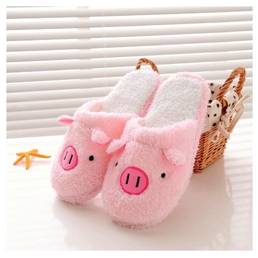 Dép hình con heo đi trong nhà cute , đáng yêu vải bông mềm mịn chống trơn trượt , phù hợp cho nam và nữ