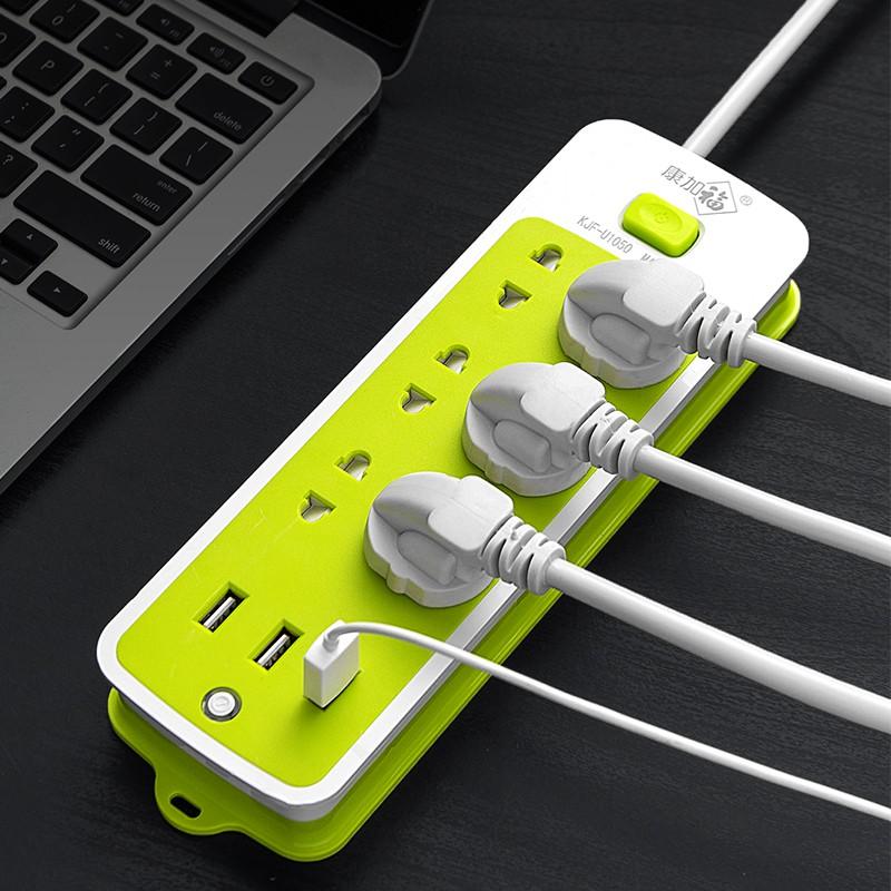 Ổ Cắm Điện Xanh Chống Giật Thế Hệ Mới Kèm 3 Cổng USB An Toàn Cho Gia Đình