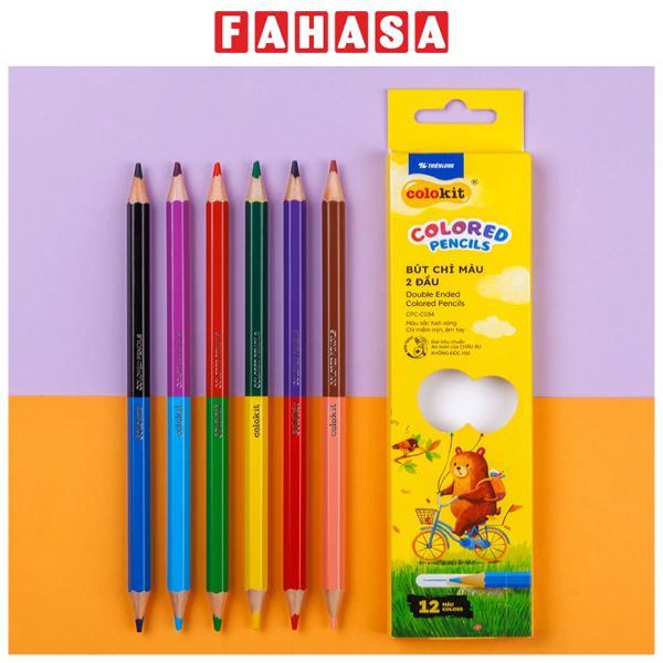 Hộp 6 Bút Chì Màu Hai Đầu - Double Ended Colored Pencils - Colokit CPC-C034