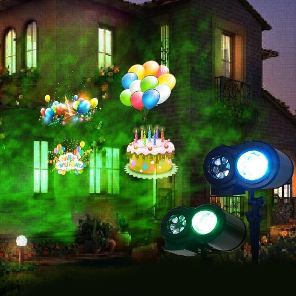 Christmas Projector Light LED Moving Outdoor Indoor Landscape Stage RGBW Lamp