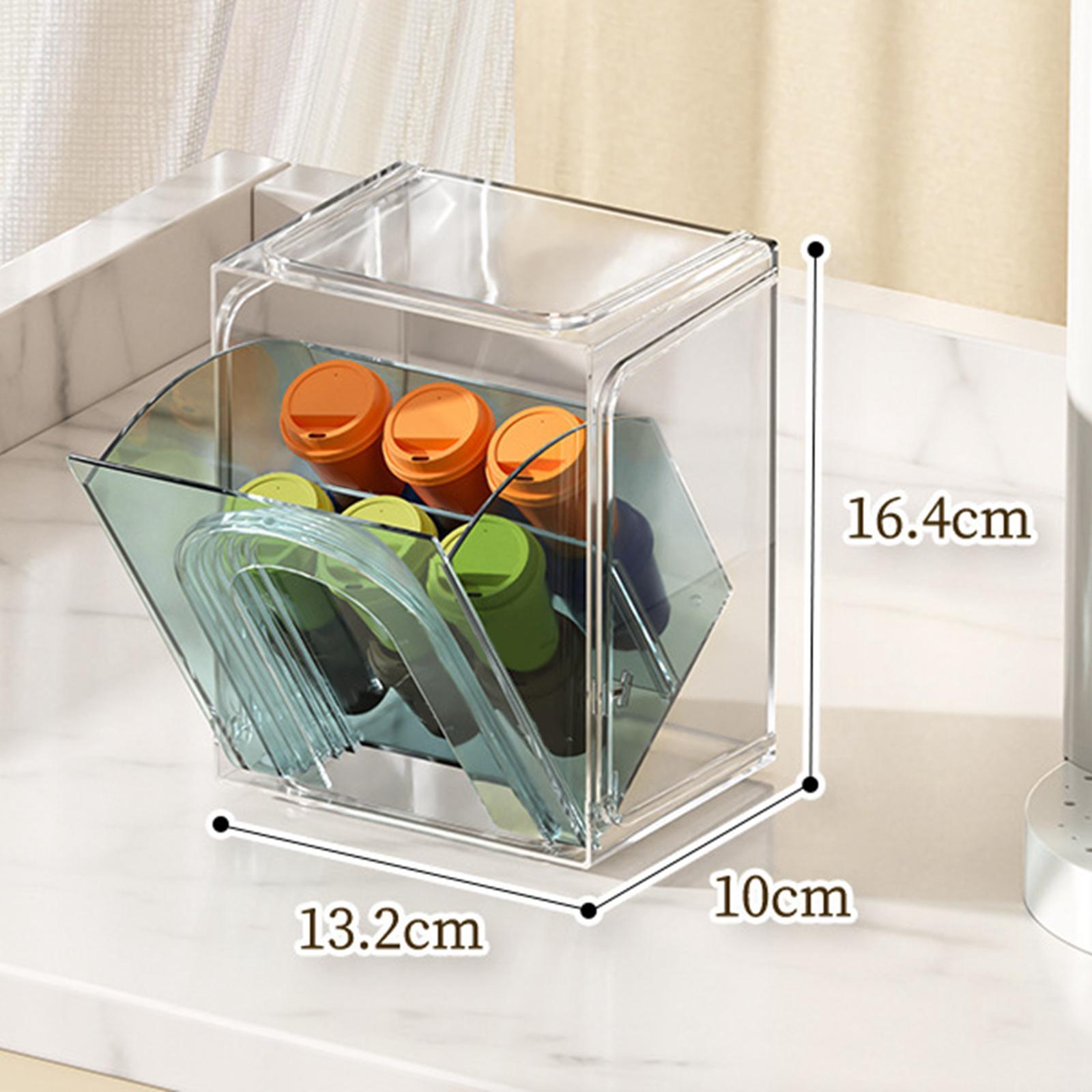 Cosmetic Storage Box Portable Tea Bags Organizer for Cabinets closets