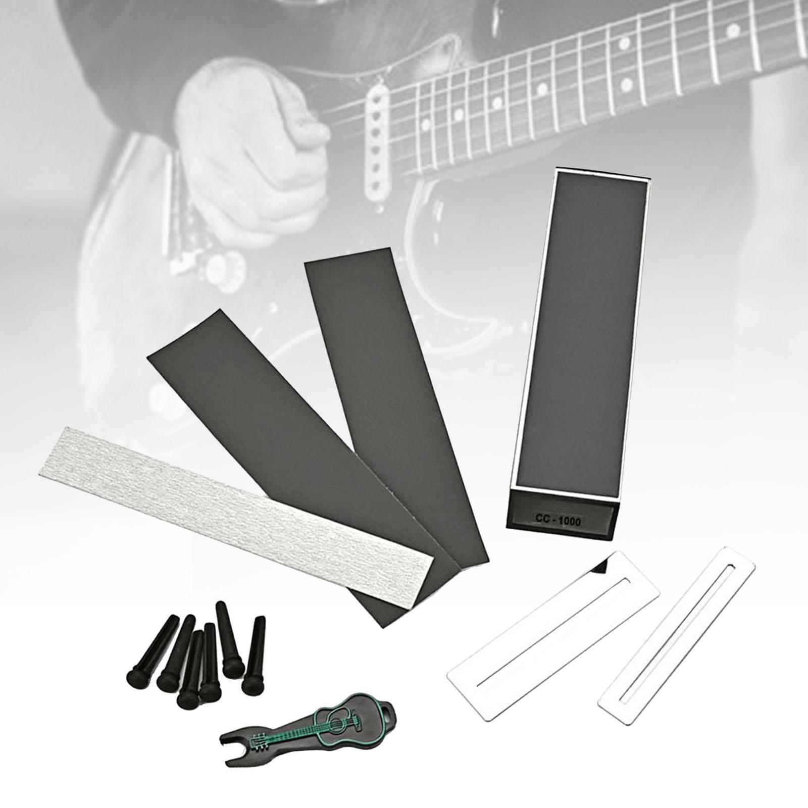 Guitar Fret Crowning Dressing File Luthier String Fret Repairing With Sleeve