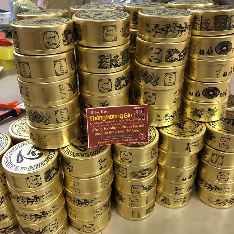 Hộp đựng thuốc đựng trà bằng đồng nhiều kích thước tặng kèm 2 nhấc tàn hàng hột thị trường hiện nay