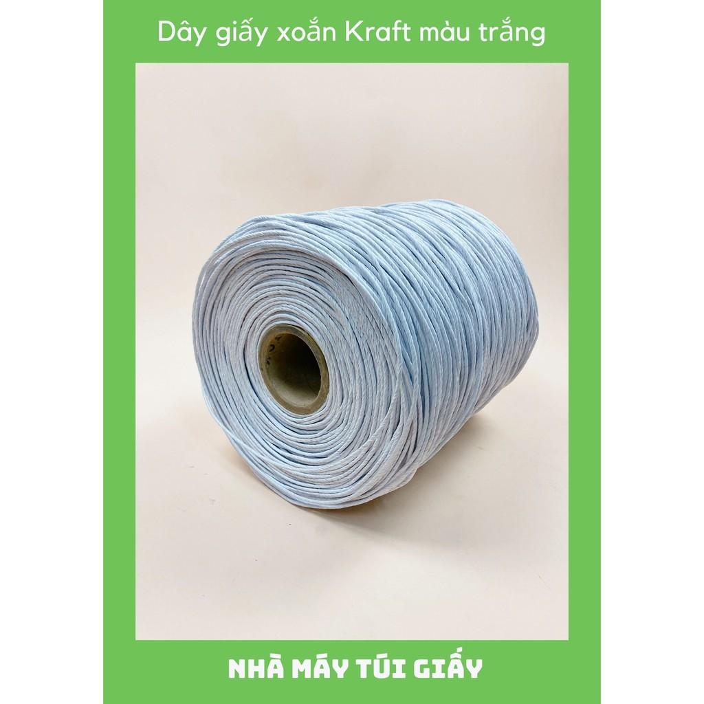 SET 2KG DÂY XOẮN GIẤY MÀU TRẮNG