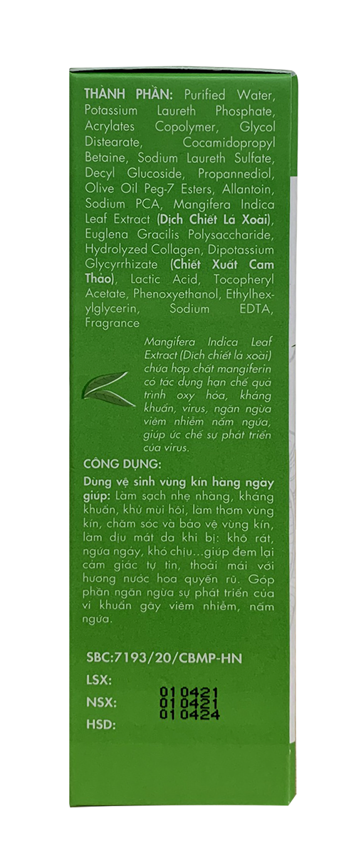 {Combo} 2 Chai Sữa vệ sinh phụ nữ ngăn ngừa viêm nhiễm, nấm ngứa SANTAFA hương nước hoa - Chai 110ml