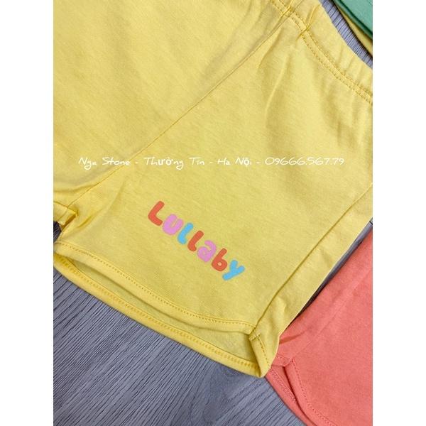 Quần đùi bé trai quần bỏ bỉm bé trai bé gái Lullaby chất cotton mềm mát