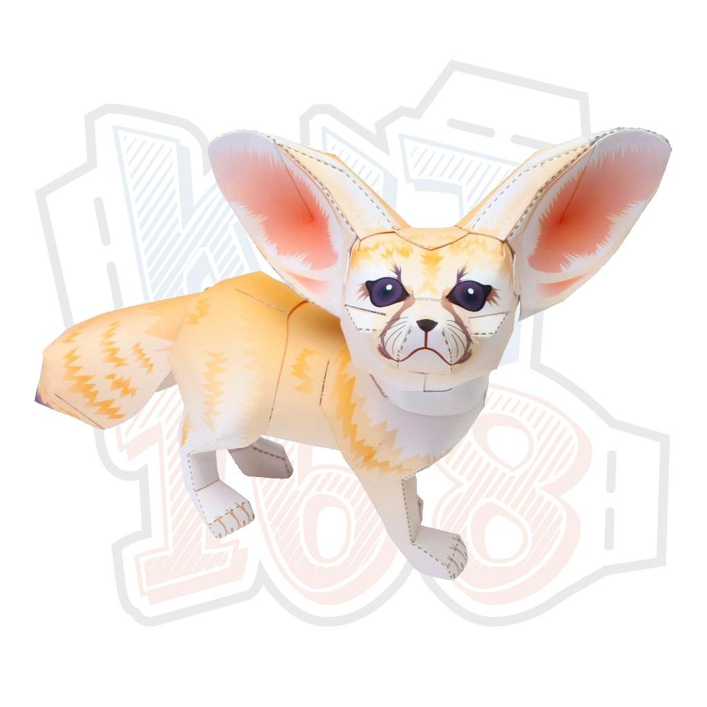 Mô hình giấy động vật cute Cáo Fennec