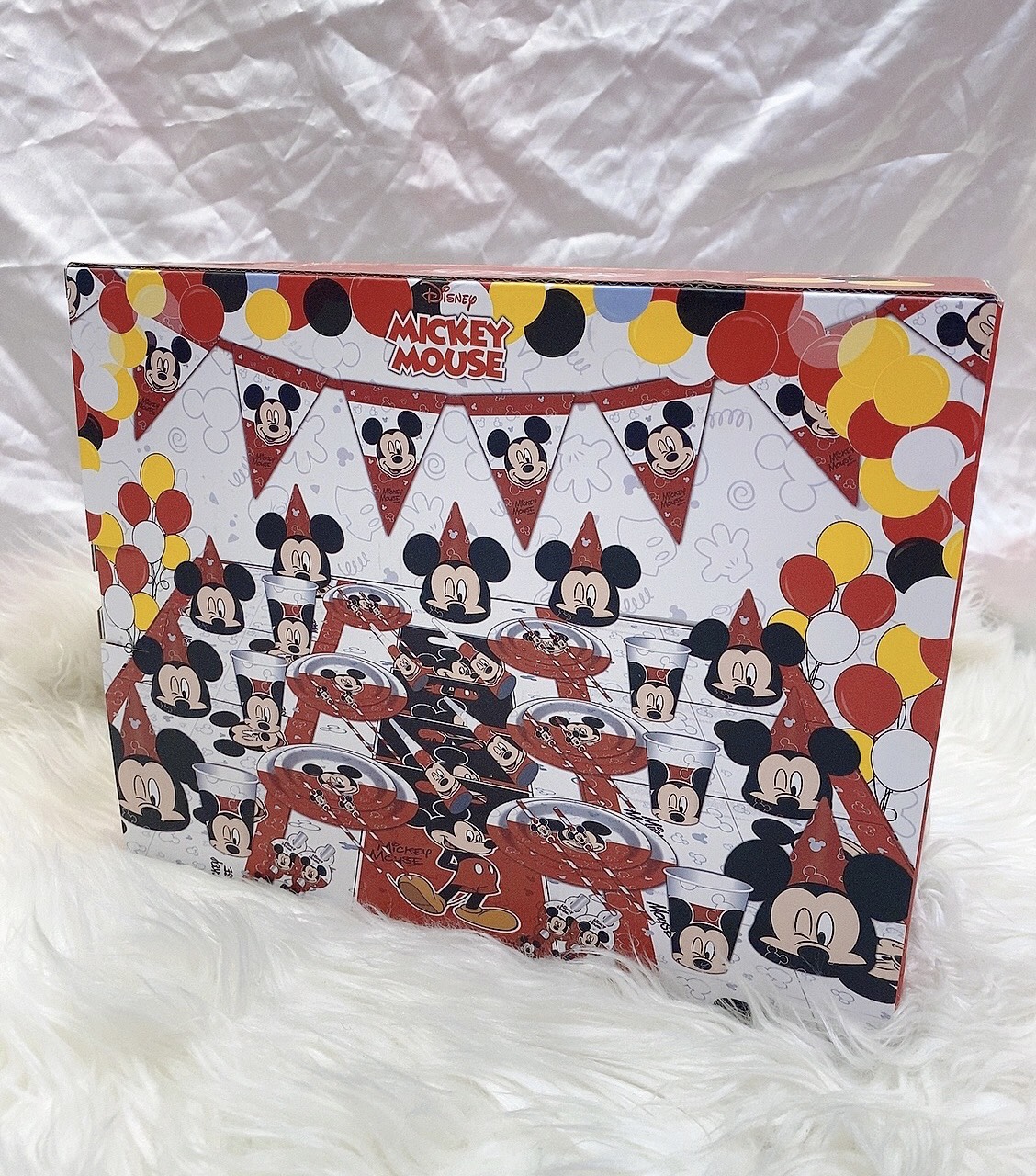 Set trang trí bàn tiệc sinh nhật hình chuột Mickey siêu cưng - PDM2445D