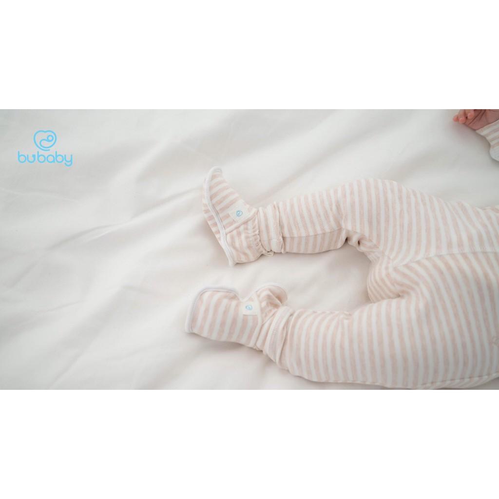 Body cài giữa dài tay họa tiết kẻ ngang